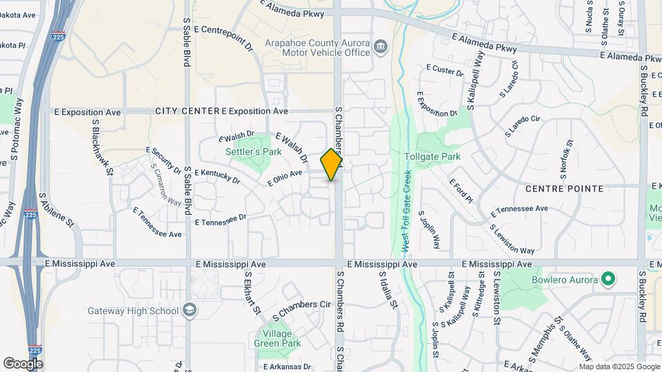 856 S Granby Cir Map and Location Details