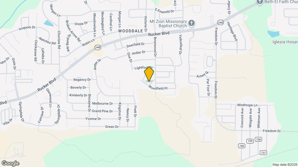 105 Pineridge Dr Map and Location Details