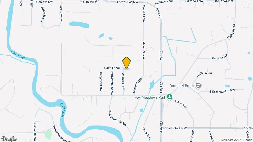 16037 Oneida St NW Map and Location Details