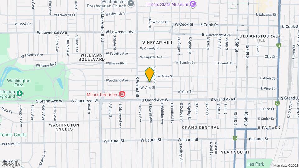 515 W Vine St Map and Location Details