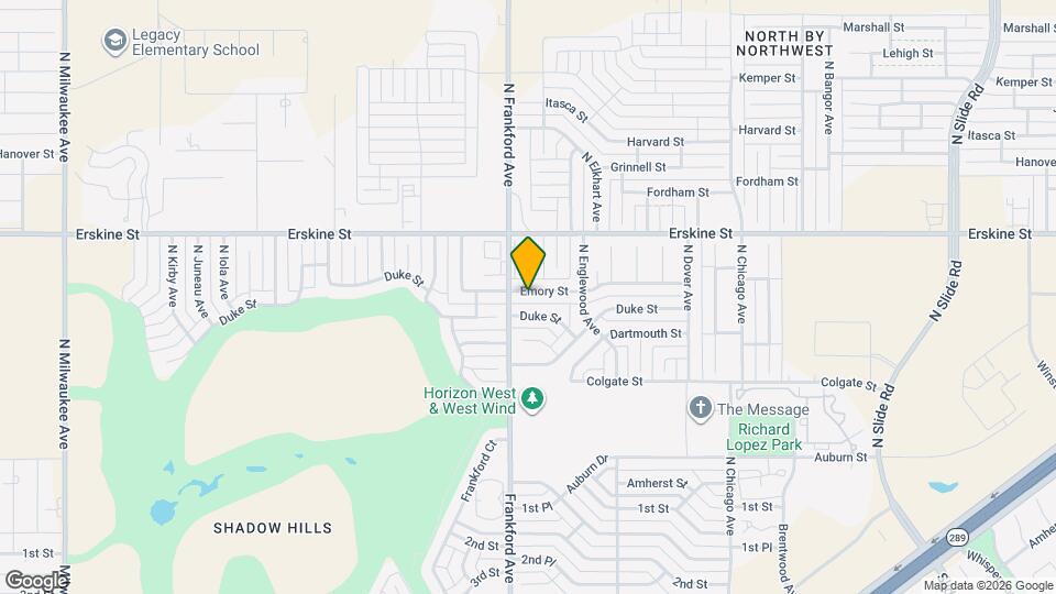 5739 Emory St Map and Location Details