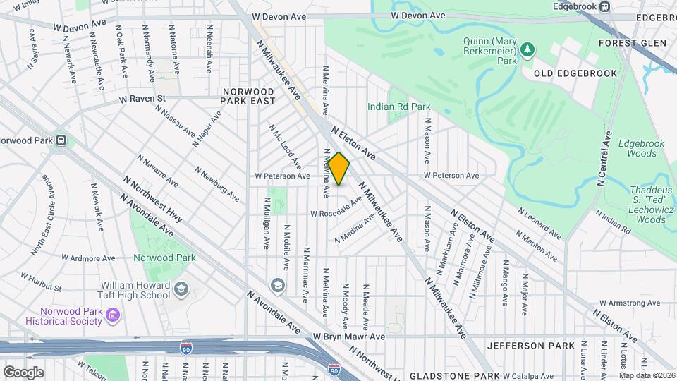 6160 W Thorndale Ave, Unit 6160 W Thorndale Mapa y Detalles de la Ubicación