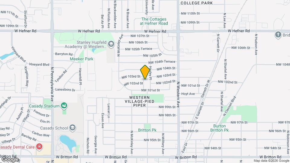10304 N University Ave Mapa y Detalles de la Ubicación