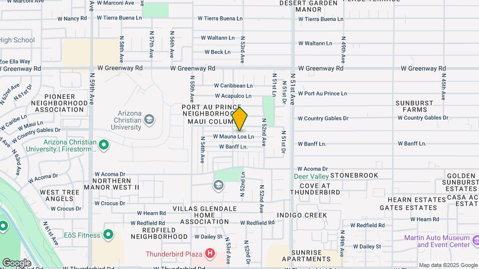 5248 W Mauna Loa Ln Mapa y Detalles de la Ubicación