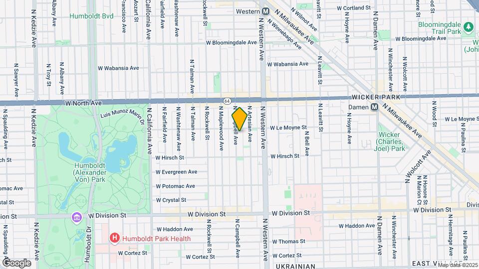 1451 N Campbell Ave Map and Location Details