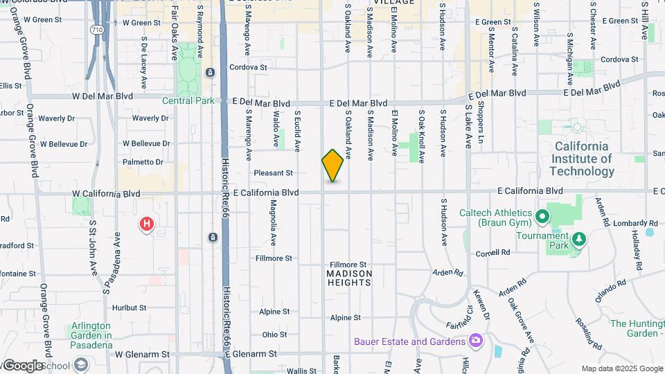 461 E California Blvd Mapa y Detalles de la Ubicación