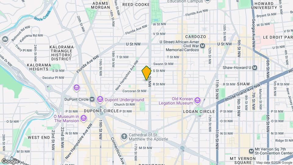 1702 16th St NW Map and Location Details