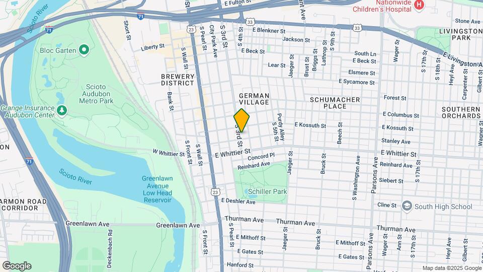 842 S 3rd St Map and Location Details