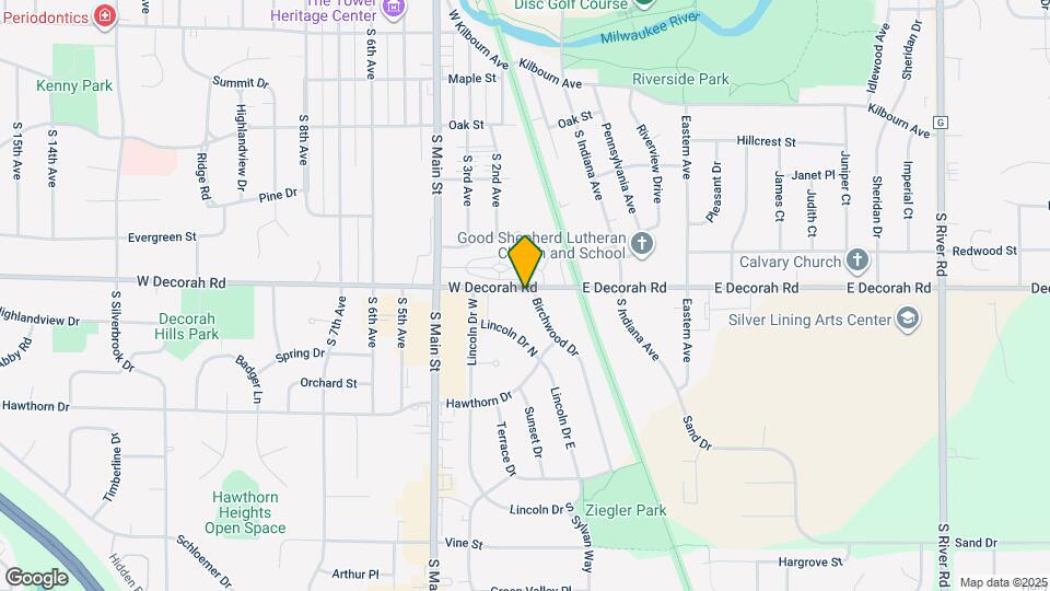211 W. Decorah Rd. Mapa y Detalles de la Ubicación