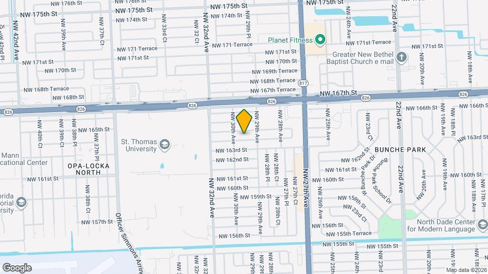 2951 NW 164th St Map and Location Details