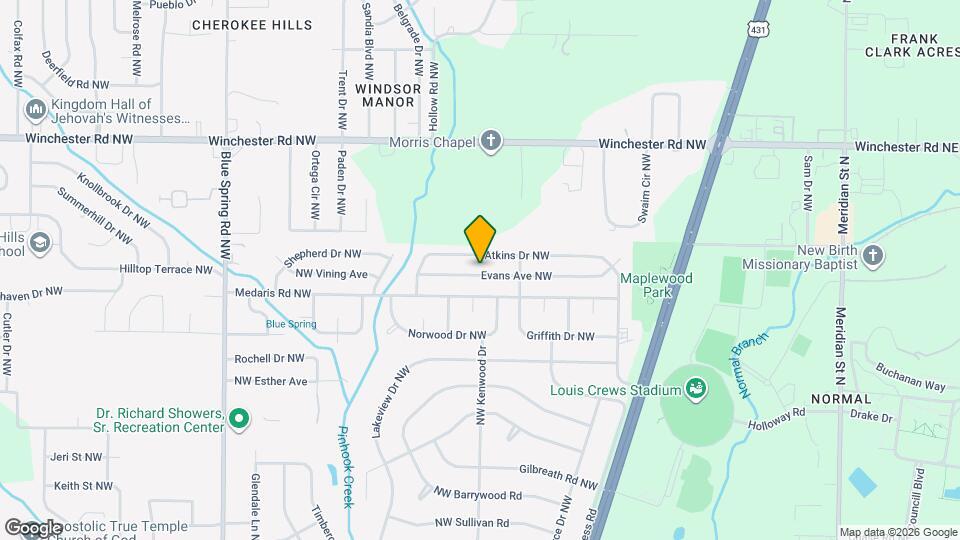 2214 Evans Ave NW Map and Location Details