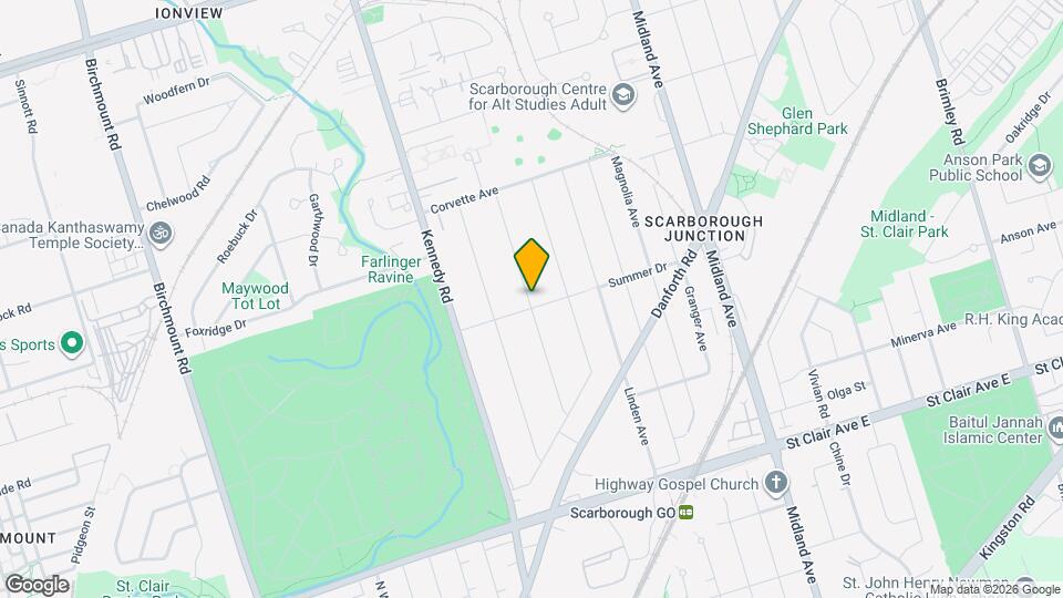 61 Hart Ave Map and Location Details