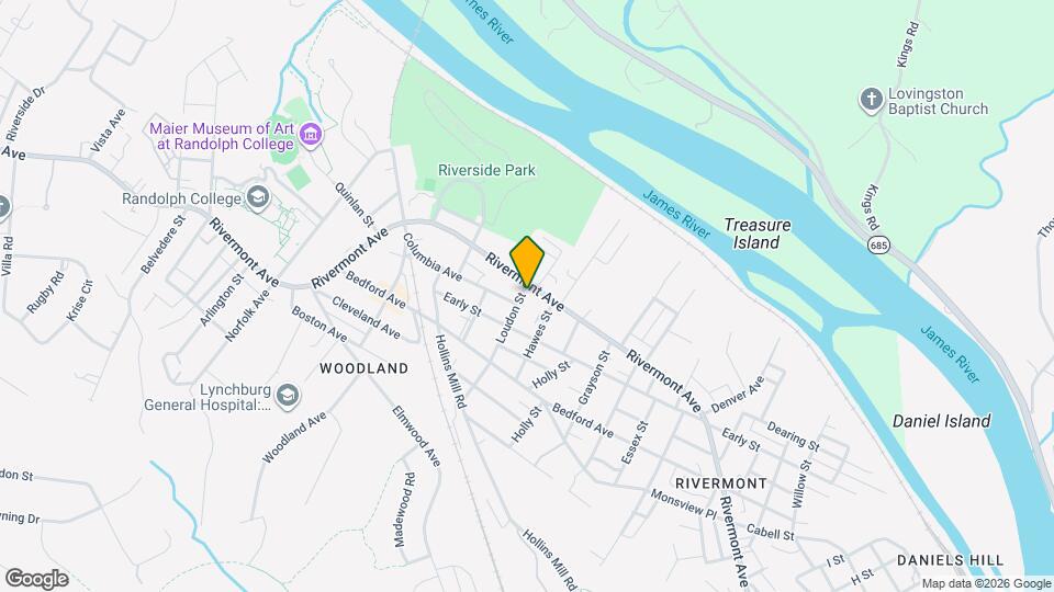 2021 Rivermont Ave Mapa y Detalles de la Ubicación