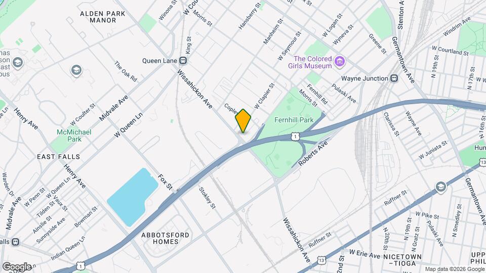 4917 Wissahickon Ave Map and Location Details