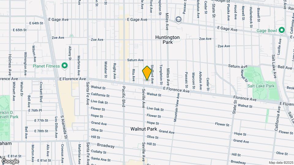 7144 Seville Ave Map and Location Details