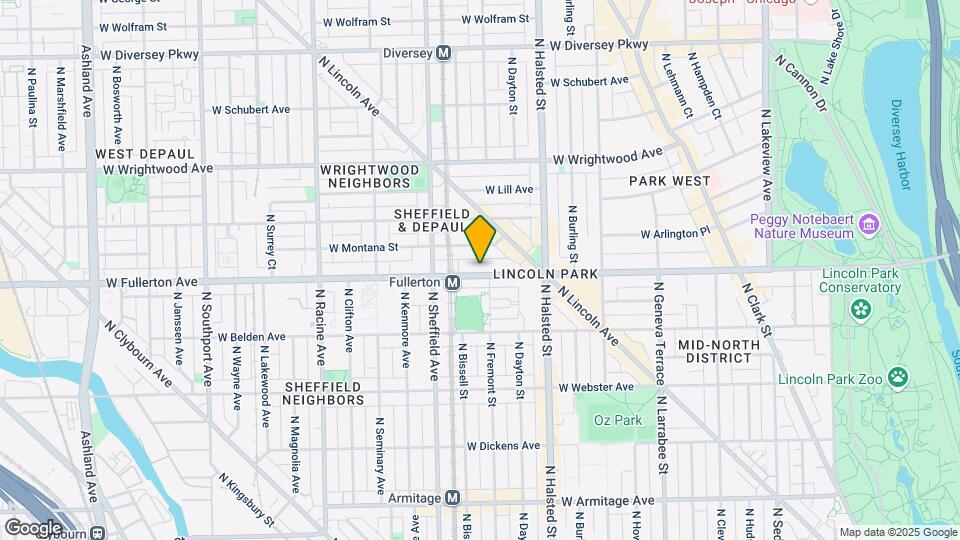 900 W Fullerton Ave Map and Location Details