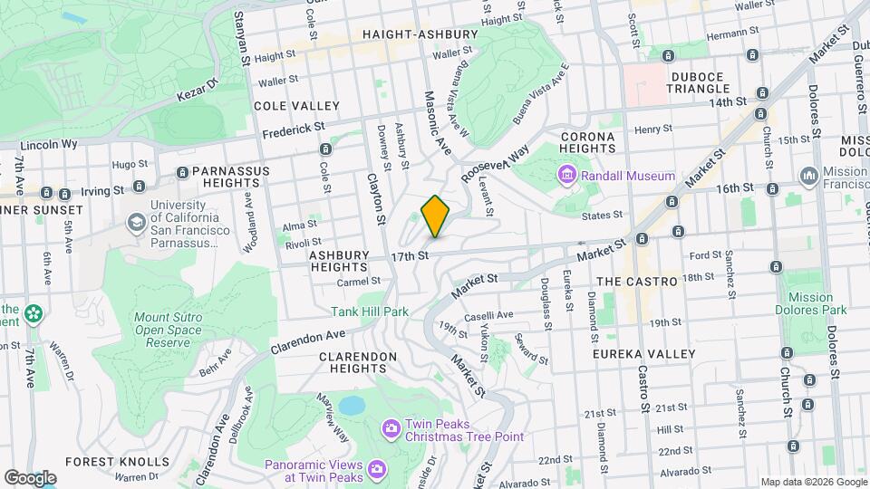 181 Saturn St, Unit Unit 1 Map and Location Details
