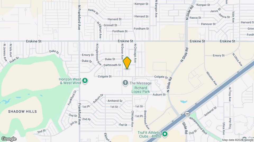 307 N Clinton Ave Map and Location Details