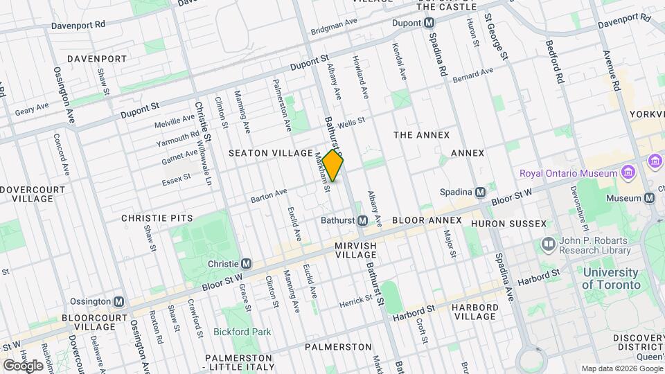 721 Markham St Map and Location Details