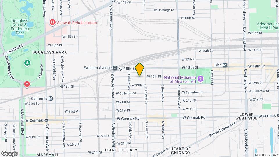 2219 W 18th Pl Map and Location Details