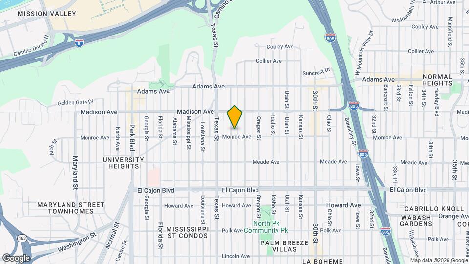 4517 Arizona St Map and Location Details