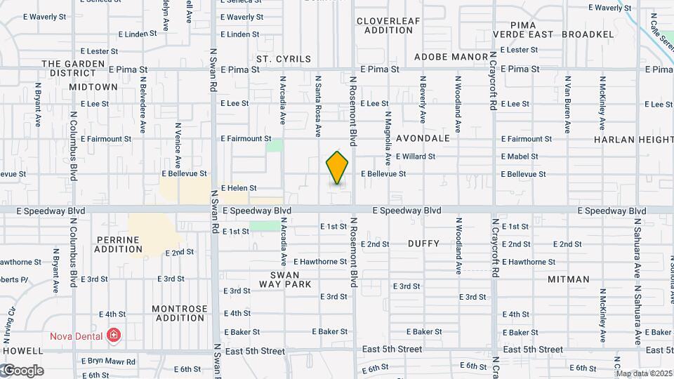 5032 E Bellevue St Map and Location Details