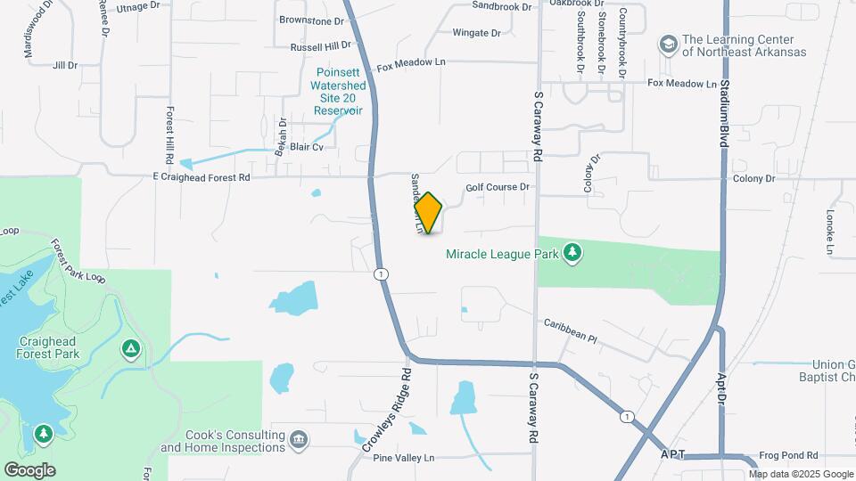 1203 Golf Course Dr Map and Location Details