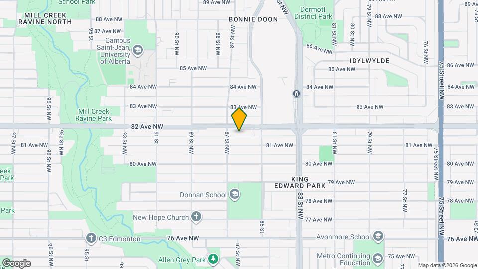 8539-8582 82 Ave NW Map and Location Details