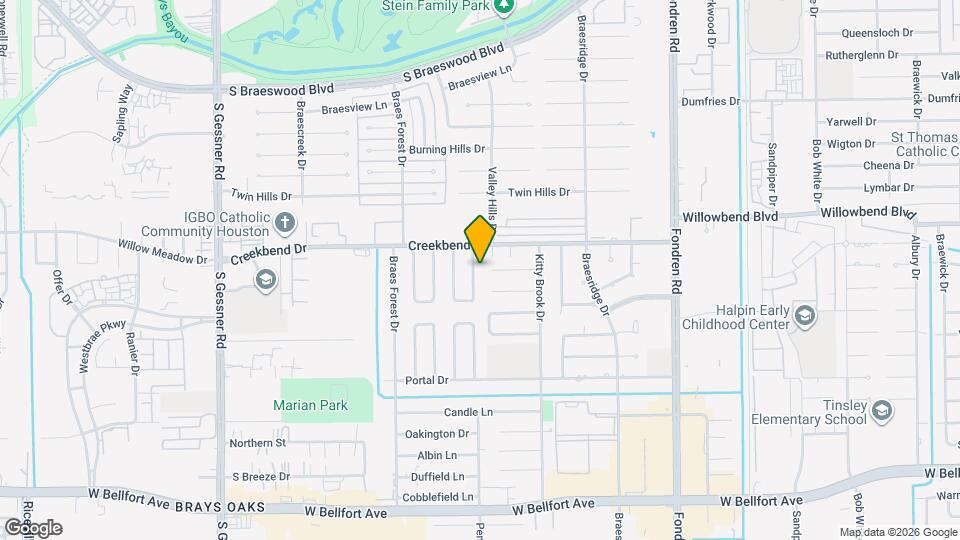 10719 Valley Hills Dr Map and Location Details