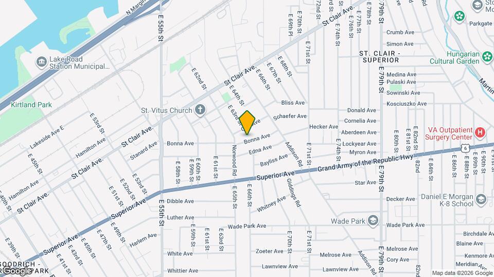 6605 Bonna Ave, Unit UP unit Map and Location Details