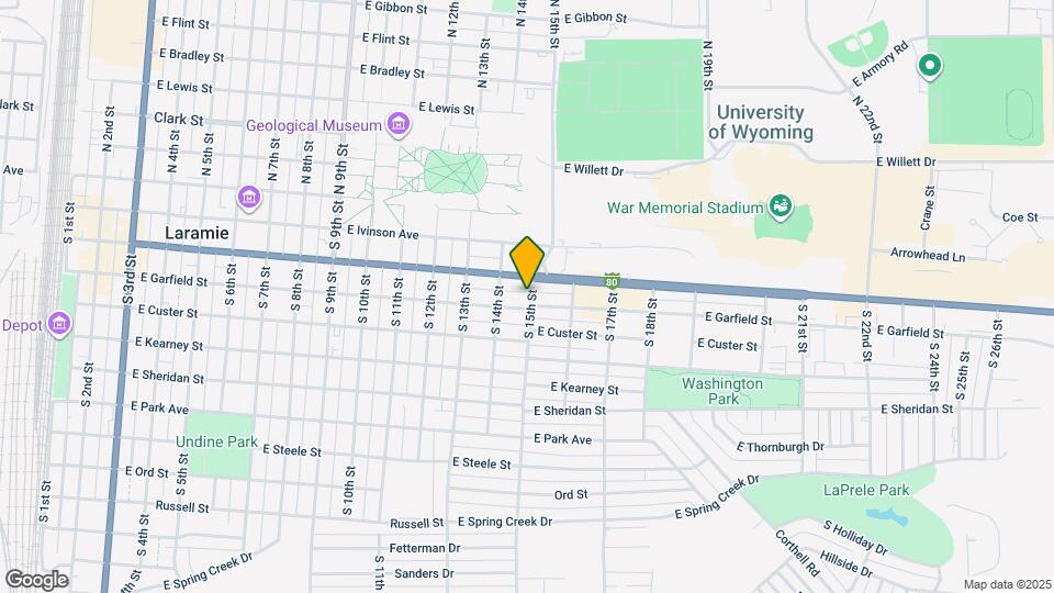 318 S 15th St, Unit A Map and Location Details