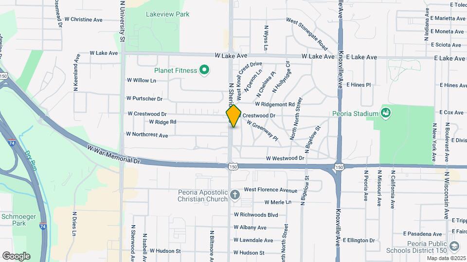 3822 North Sheridan Knolls Court Map and Location Details