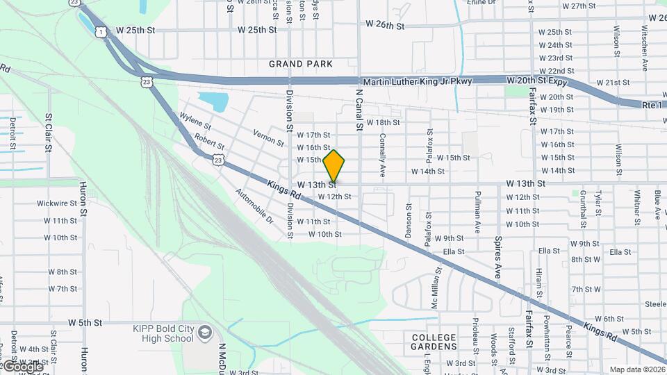 2250 W 13th St Map and Location Details