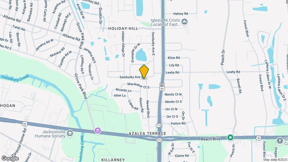 2834 Newell Blvd Map and Location Details
