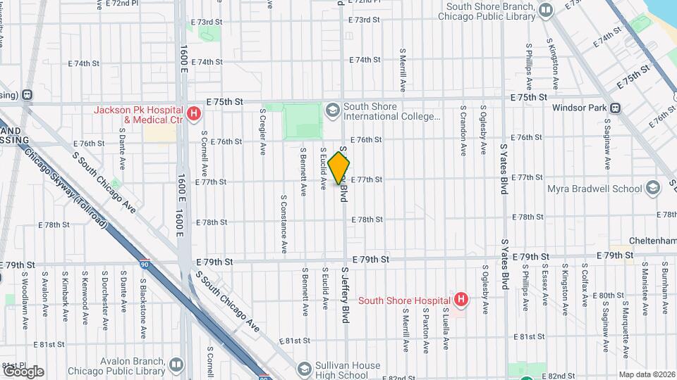 7712 S Jeffery Blvd Map and Location Details