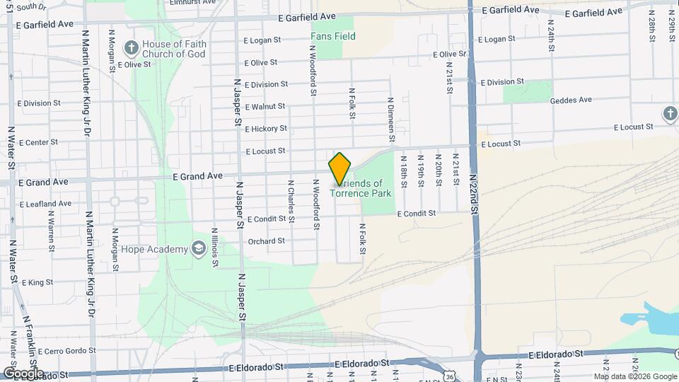 1204 Jordan St Mapa y Detalles de la Ubicación
