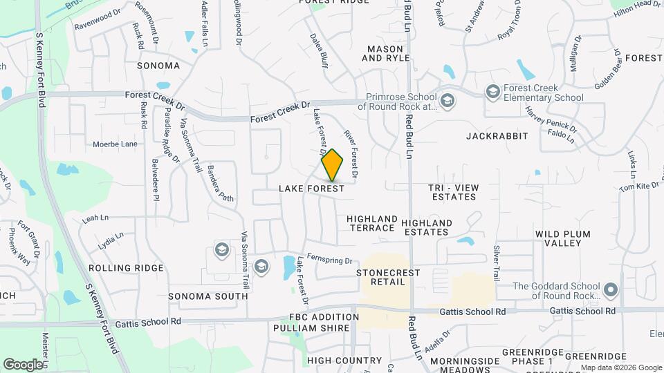 1425 River Forest Dr Map and Location Details