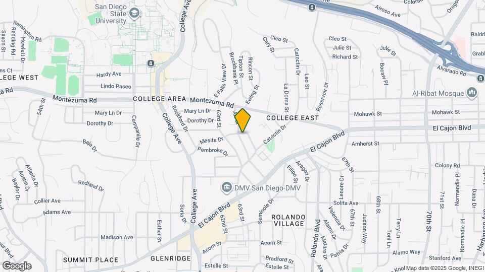 6351 Mesita Dr Map and Location Details