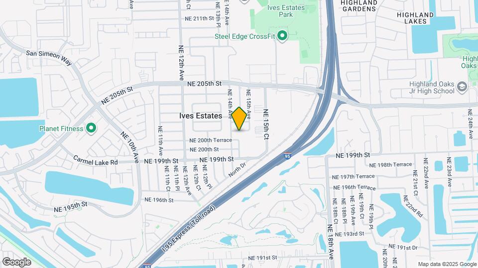 1420 NE 201st Terrace Map and Location Details