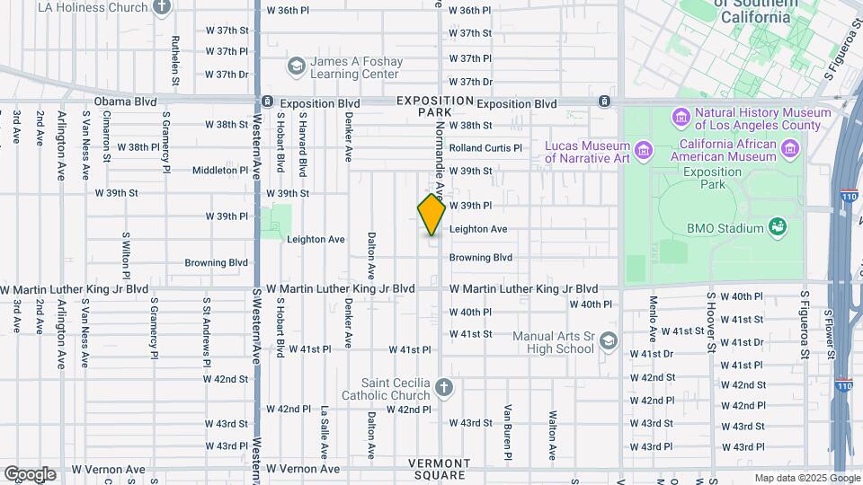 3963-3965 S Normandie Ave Mapa y Detalles de la Ubicación