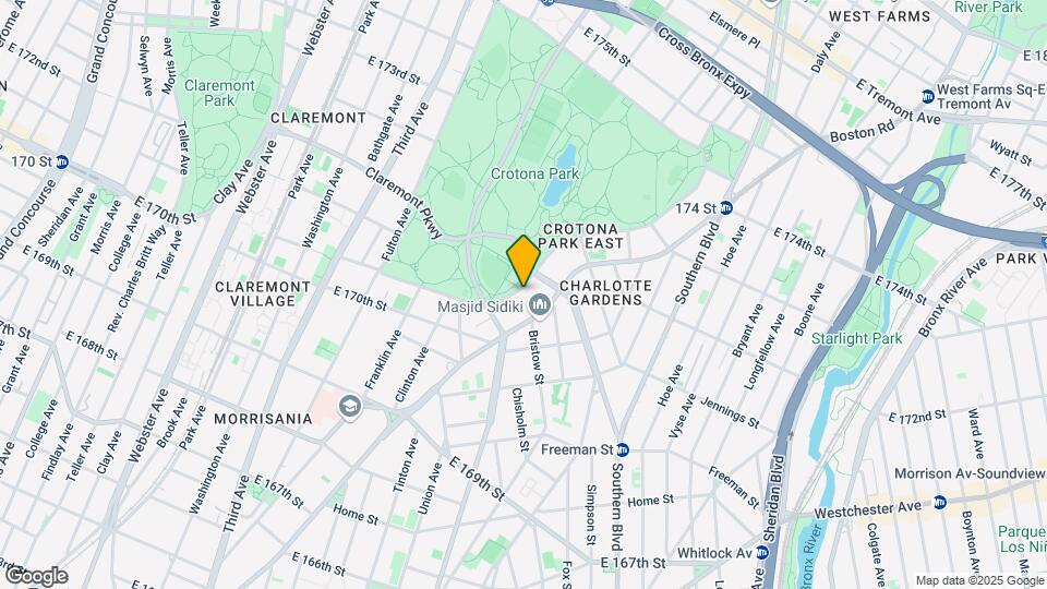 1436 Crotona Park E Map and Location Details