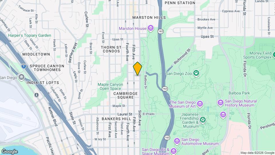 6th and Palm Mapa y Detalles de la Ubicación