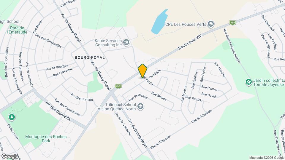 1649 Édith Rue Map and Location Details