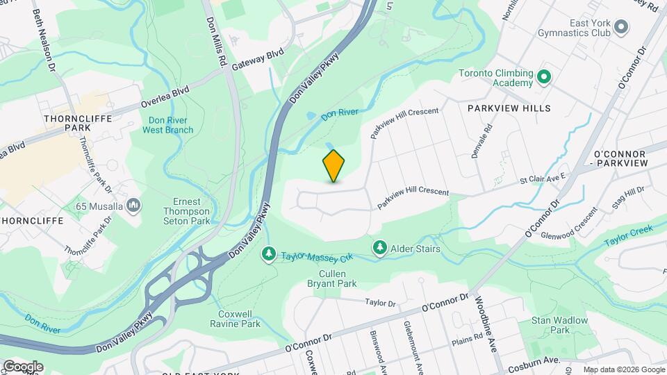 116 Parkview Hill Cres Map and Location Details