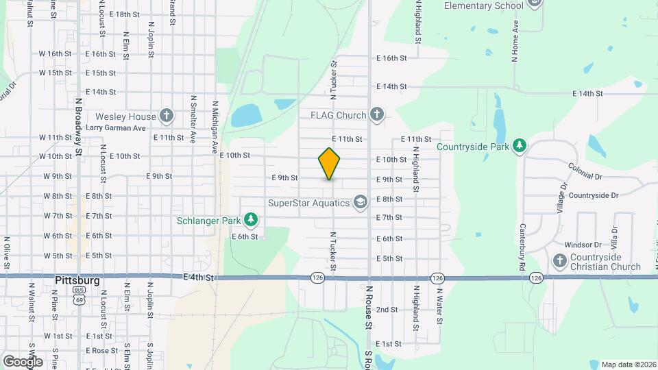 809 N Tucker St Map and Location Details