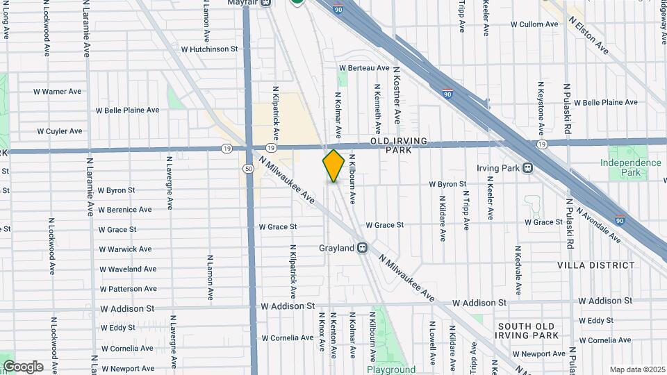 3817 N Milwaukee Ave Map and Location Details