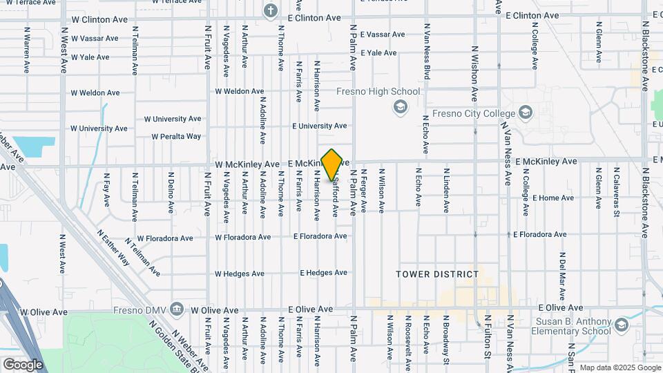 1537 N Safford Ave Map and Location Details