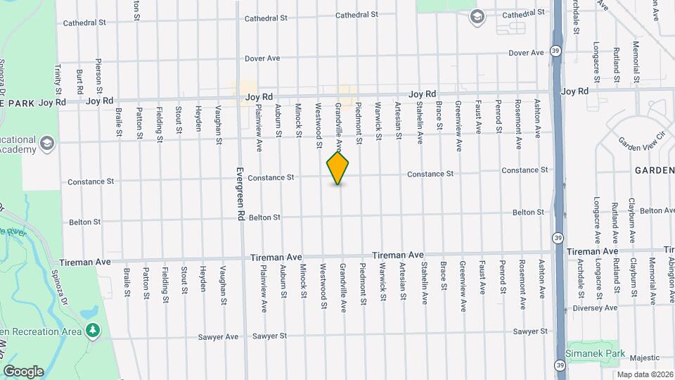 8277 Grandville Ave Map and Location Details