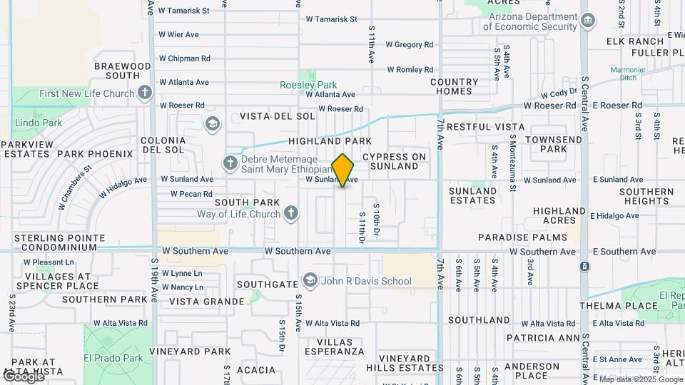 5628 S 12th Ln Map and Location Details