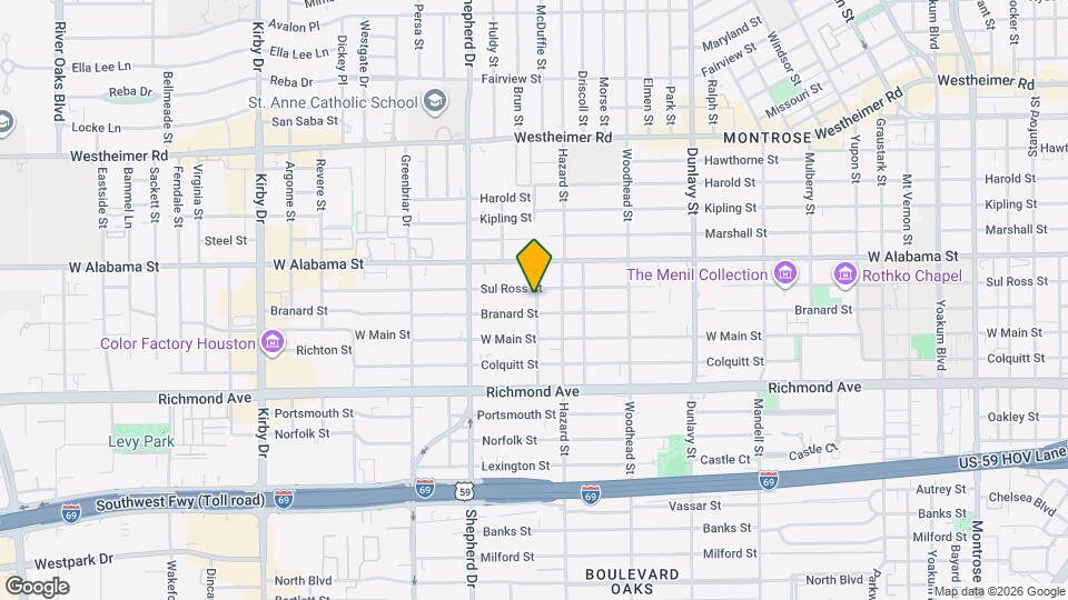 3906 McDuffie St Map and Location Details